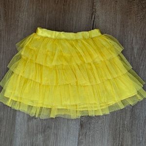 XOXO Girls Gold Tulle Ruffle Skort for Toddler Girl Size 4T